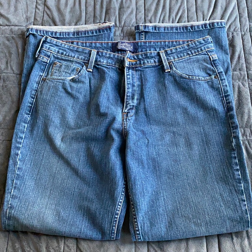 Signature by Levi Strauss Stretch Low Rise Bootcut Jeans Misses Size 16 EUC